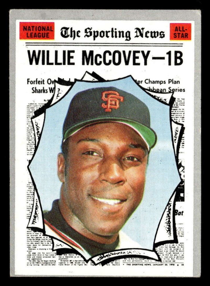 1970 Topps Willie McCovey #450 Sporting News San Francisco Giants VG UX6934