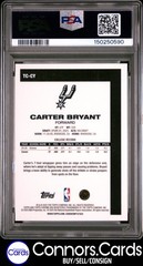 Carter Bryant Rookie PSA 9 2025-26 Topps #TC-CY 1980-81 Gold Mojo /50