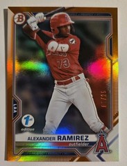 2021 Bowman Draft Chrome Orange Refractor /25 Alexander Ramirez #BDC-110