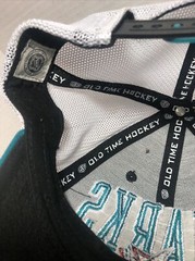 San Jose Sharks Old Time Hockey NHL Snapback Hat Teal Black White