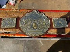 BIG GOLD World Heavyweight Championship Replica Tittle Belt Brown 6MM DieCasting