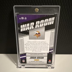 Jordan Addison 2023 WR-JA War Room Holo Silver 3/49 RC Number Match! Absolute