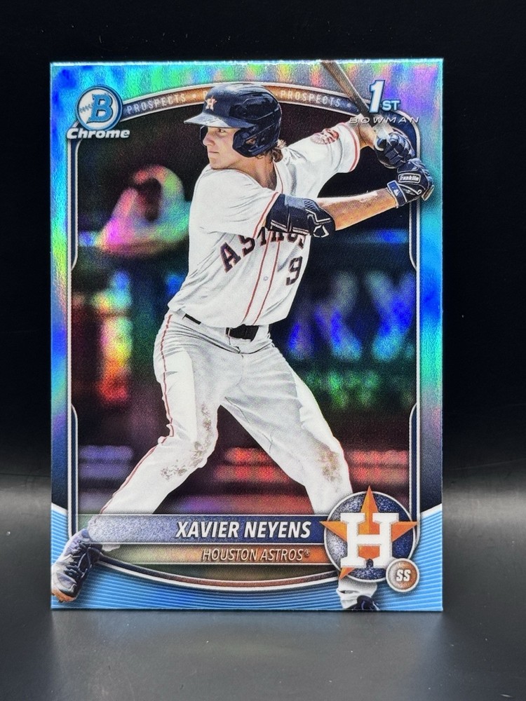 Xavier Neyens 2025 Bowman Draft 1st Houston Astros #BDC-2 Sky Blue Refractor