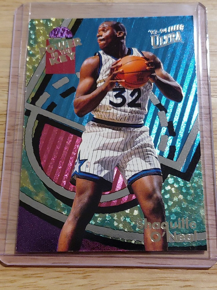 1993-94 Fleer Ultra Power in the Key Shaquille O&rsquo;Neal #7/9 Magic Insert EX Cond