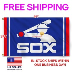 Chicago White Sox 3×5 ft Flag Classic Man Cave Wall Decor Banner FREE Shipping