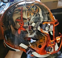 Ja’Marr Chase Signed Cincinnati Bengals Custom SpeedFlex Helmet Beckett Cert.