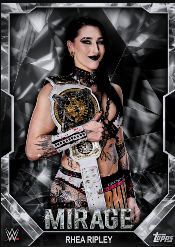 DIGITAL Rhea Ripley Mirage 26 wwe topps slam (Rare)