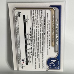 Jac Caglianone—2024 Bowman Draft 1st Chrome—Kansas City Royals #BDC-8