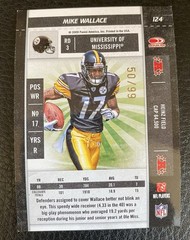 2009 Mike Wallace Playoff Contenders Playoff Rookie Ticket 50/99