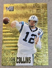 1996 NFL Fleer Metal Gold Flinger Kerry Collins #3 Carolina Panthers