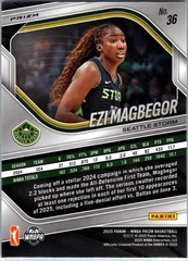 2025 Panini Prizm WNBA #36 Ezi Magbegor White Seismic Prizms