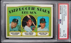 Carlton Fisk 1972 Topps RC PSA 6 Rookie Card Centered Beauty #79
