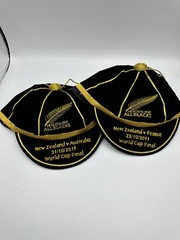 New Zealand All Blacks Commemorative Cap, World Cup Final 2011 & 2015 Set – £109