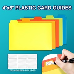 4×6 Index Card Case with 100 Heavyweight Ruled Cards Teal Plastic Organizer