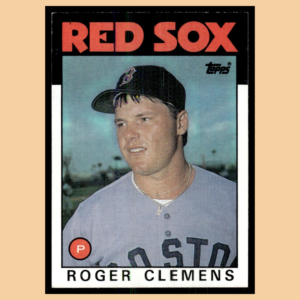 Roger Clemens #661 1986 Topps Boston Red Sox Baseball Card MLB EX