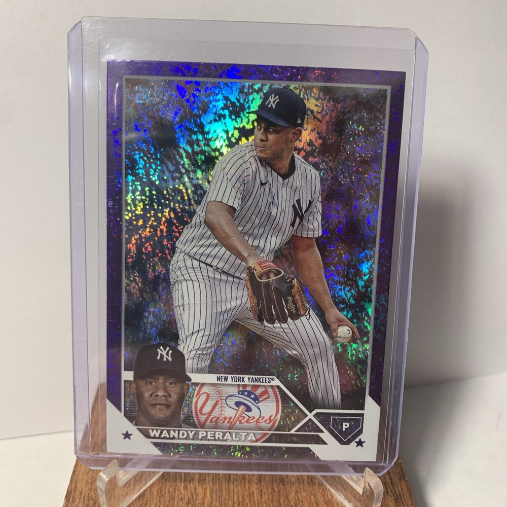 Wandy Peralta Purple Foil /799 2023 Topps Update Card #US270 New York Yankees