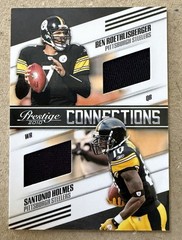 2010 Prestige #5 Ben Roethlisberger/Santonio Holmes Dual Jersey 76/250 Steelers