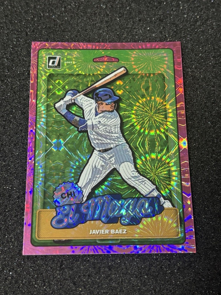 JAVIER BAEZ “EL MAGO” 2019 DONRUSS NICKNAMES PINK FIREWORKS N4