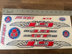 GT Racing Pro Series Stickers Decals (Red, White, Blue, Black) – Die Cut