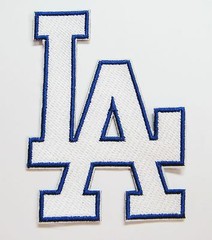 LOT OF (1) MLB BASEBALL LOS ANGELES DODGERS (LA)EMBROIDERED PATCH PATCHES # 59