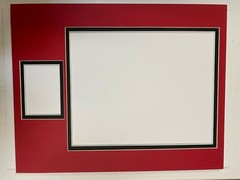 Picture Framing Mat 11×14 for 8×10 sports card #22 Your CHOICE of team colors
