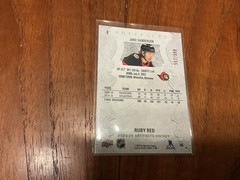 2025-26 Upper Deck Artifacts – Jake Sanderson #3 Ruby /599