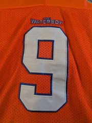 The Waterboy Bobby Boucher #9 Mud Dogs Football Jersey Men M Orange