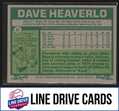 1977 Topps #97 Dave Heaverlo San Francisco Giants VG