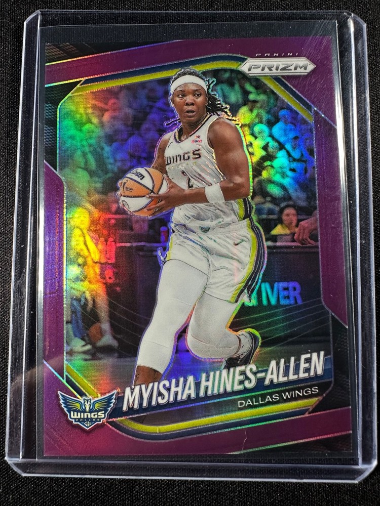 2025 Panini Prizm WNBA Myisha Hines-Allen Prizm Purple /149 Wings