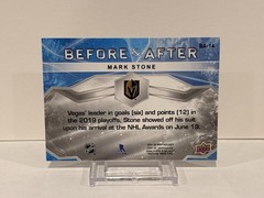 2021-22 Upper Deck MVP #BA-14 Mark Stone Before and After