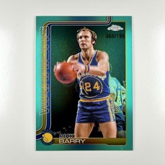 Rick Barry 2025-26 Topps Chrome Basketball #249 Aqua Refractor /199