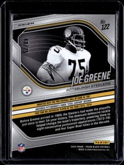 2025 Panini Prizm Black #122 Joe Greene Prizms Red Power #/75