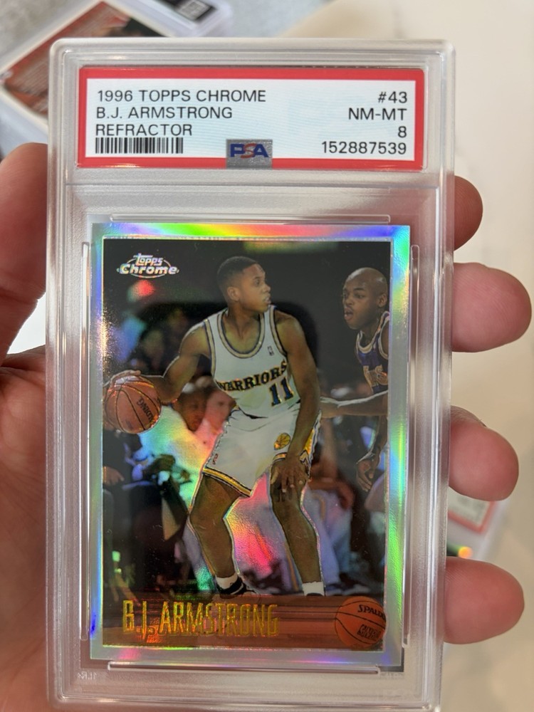 1996-97 Topps Chrome – B.J. Armstrong #43R Refractor