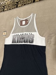 Mitchell and Ness Los Angeles Kings Nhl Hockey Tank Top Jersey black white gray