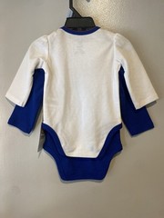 Buffalo Bills Baby One Piece Bodysuit 2 Pack NFL Newborn 3-6m White Blue Red NWT