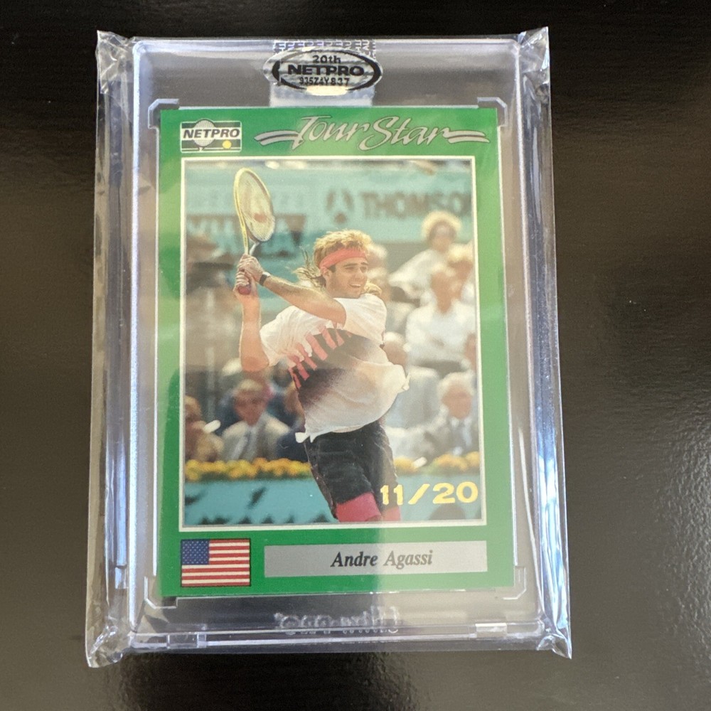 1991 ROOKIE CARD REMAKE – 20th 23K Gold Andre Agassi Factory Sealed Only 20 Made