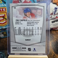 2024-25 O-Pee-Chee Platinum Sunset Cole Caufield Card