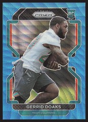 2021 Panini Prizm #426 Gerrid Doaks Blue Wave #/199 SN,RC