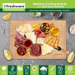 Freshware 24 Inch 3XL Bamboo Cutting Boards for Kitchen, 24 x 18 in,