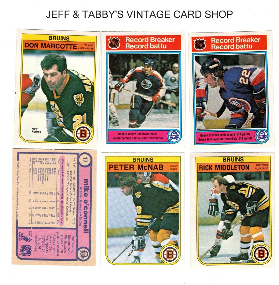 1982-83 O-PEE-CHEE / OPC HOCKEY # 1 TO # 200 / See drop down menu.