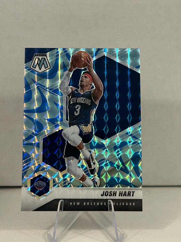 2020-21 Panini Mosaic #88 Josh Hart Mosaic Reactive Blue