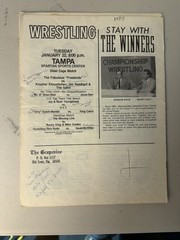 Lot of 5 VTG « The Grapevine » Florida Wrestling Prog. Vol VIII 1-5 CWF Freebirds