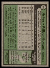 1979 Topps Wilbur Howard Houston Astros #642