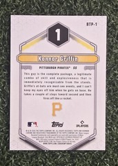 Topps 2025 Bowman Scouts Top 100 Chrome Konnor Griffin Pirates BTP-1 Rookie
