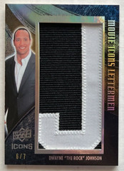 WOW! ALL 6/7 DWAYNE “THE ROCK” JOHNSON UD MOVIE ICONS LETTERMEN “JOE KINGMAN”