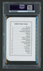 Fred Couples Signed Score Card (PSA) Augusta National Golf Club Masters Auto