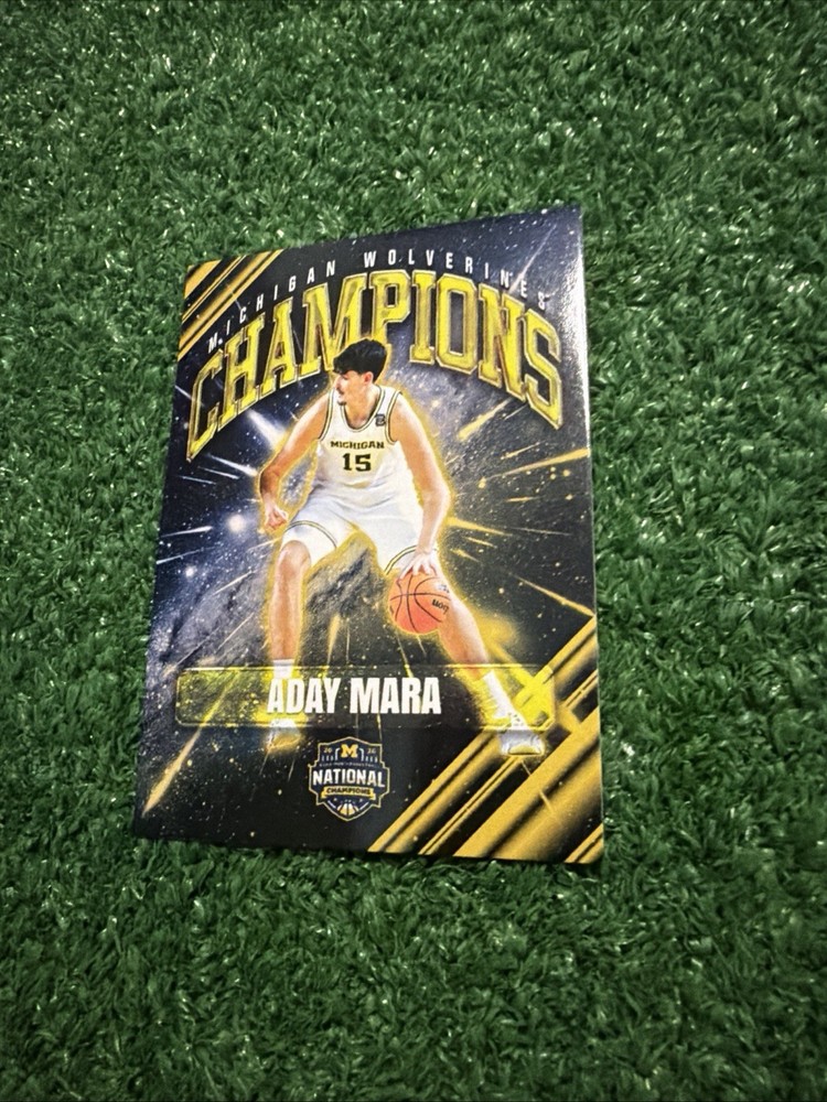 2026 Champions Deck Aday Mara National Champions Michigan Wolverines # 15 AW1