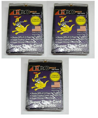 (3-Pack) Pro-Mold Magnetic One-Touch Trading Card Holder 180pt Super Thick Size