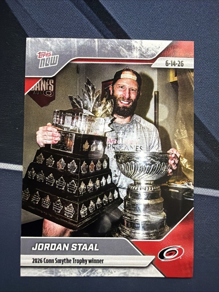 2025-26 NHL TOPPS NOW® Sticker #203 🏒 Jordan Staal 🌀 Conn Smythe Trophy Winner