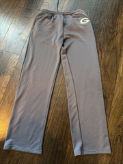 EUC nfl GREEN BAY PACKERS Gray Grey Track Athletic Pants Youth Large lg 14 16